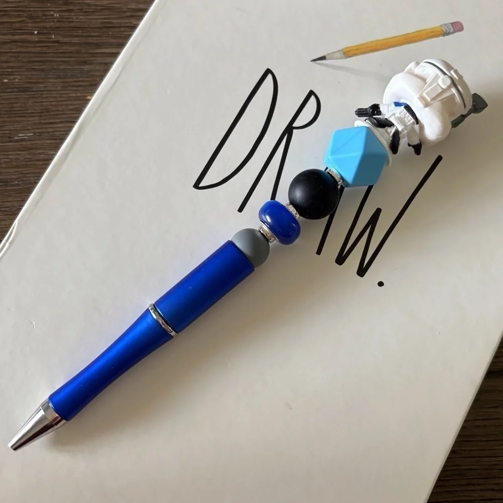 Disney Doorables: Star Wars: Clone Captain Rex handmade beaded pen